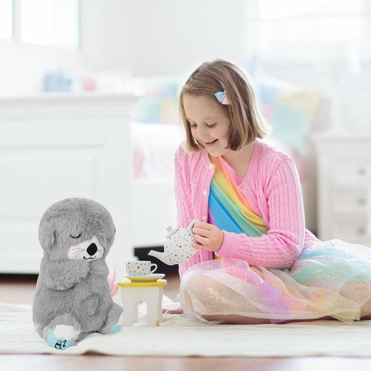 Breathing Plush Teddy Bear with Relaxing Music – Perfect Comfort Toy