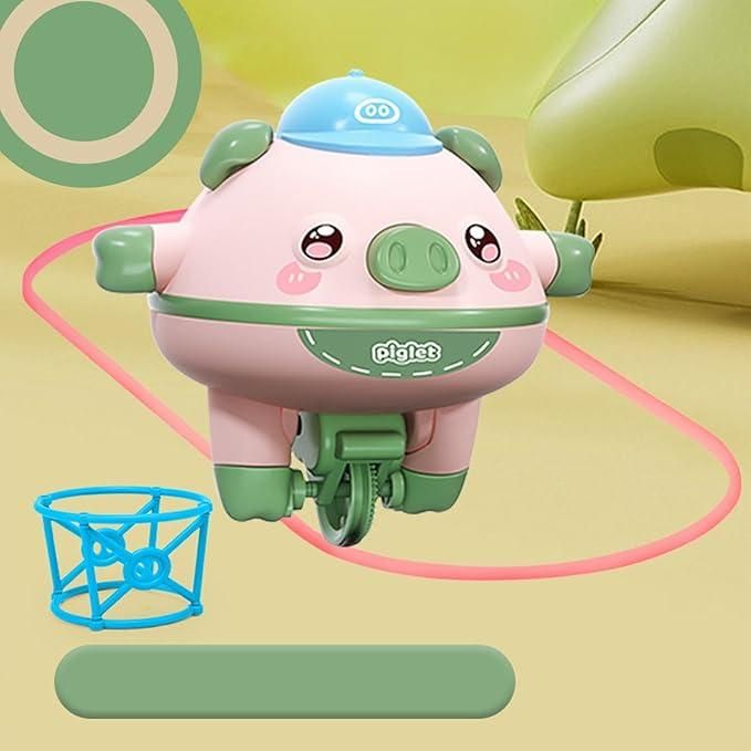 Fun on the Line: Tightrope Walking Piggy for Little Ones